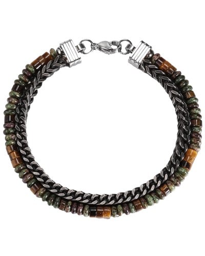Ανδρικό Βραχιόλι | Chunky Chain & Semiprecious Stones