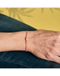 Martaki bracelet wide cord with gold-plated parts Martaki bracelet wide cord with gold-plated parts