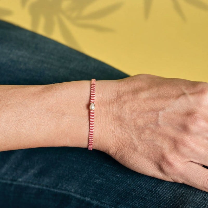 Martaki bracelet wide cord with gold-plated parts Martaki bracelet wide cord with gold-plated parts