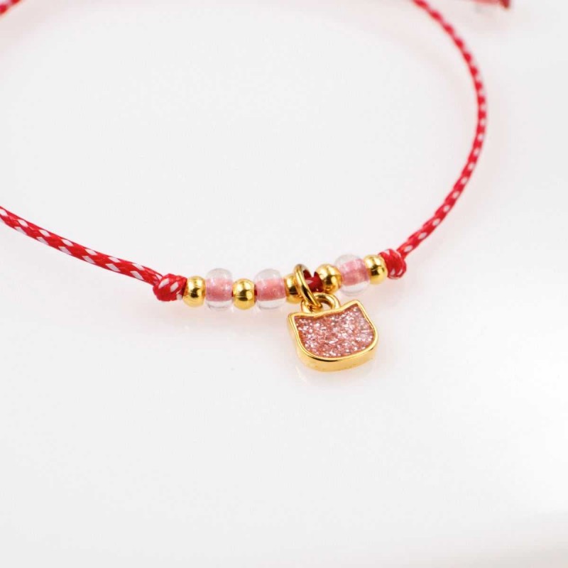 Γυναικείο Μαρτάκι με Μεταλλική Γάτα από Σμάλτο Γκλίτερ | Χειροποίητο