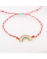 Martaki Bracelet for Girls with Enamelled Rainbow Martaki Bracelet for Girls with 24K Gold-plated Enamelled Rainbow