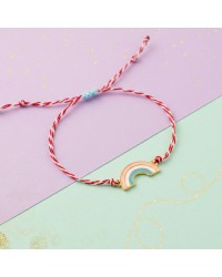 Martaki Bracelet for Girls with Enamelled Rainbow Martaki Bracelet for Girls with 24K Gold-plated Enamelled Rainbow