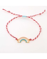 Martaki Bracelet for Girls with Enamelled Rainbow Martaki Bracelet for Girls with 24K Gold-plated Enamelled Rainbow