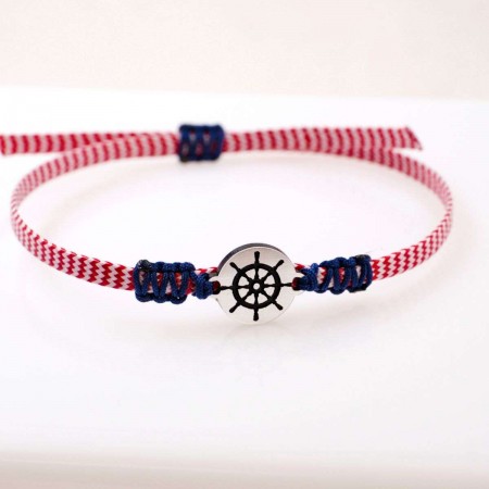Ανδρικό Βραχιόλι Μαρτάκι - Ναυτικό Τιμόνι | Χειροποίητο Ανδρικό Βραχιόλι Μαρτάκι - Ναυτικό Τιμόνι | Χειροποίητο