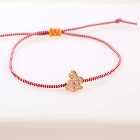 Βραχιόλι Μαρτάκι με Κουνελάκι από Σμάλτο 