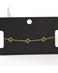 Stainless Steel Jewelry: Διπλό Επίχρυσο Βραχιόλι με Σταυρούς Επίχρυσο βραχιόλι αλυσίδα από ανοξείδωτο ατσάλι με μεταλλικούς σταυρούς