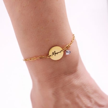 Stainless Steel Jewelry: Βραχιόλι Αλυσίδα Μαμά
