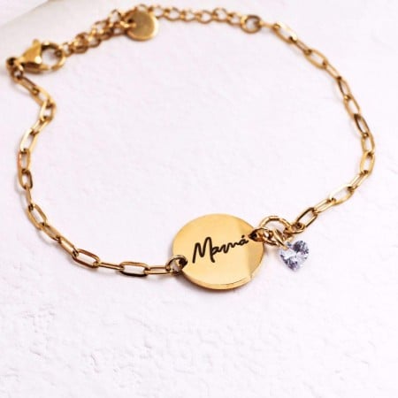 Stainless Steel Jewelry: Βραχιόλι Αλυσίδα Μαμά