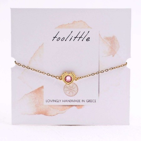 Stainless Steel Jewelry: Βραχιόλι Αλυσίδα Καρδιά