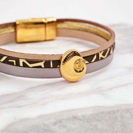 Γυναίκειο Βραχιόλι | Multi Leather & Sea Shell 