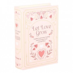 “Let Love Grow” Book-Shaped Storage Box