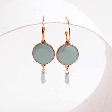 Enamel Jewelry: Σκουλαρίκια Κρίκοι σε Ροζ Χρυσό Enamel Jewelry: Σκουλαρίκια Κρίκοι σε Ροζ Χρυσό
