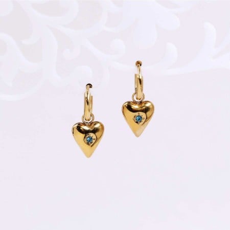 Stainless Steel Jewelry: Σκουλαρίκια Κρίκοι Καρδιά Stainless Steel Jewelry: Σκουλαρίκια Κρίκοι Καρδιά