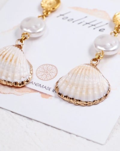 Σκουλαρίκια Ανοξείδωτο Ατσάλι | Pearls & Sea Shells Σκουλαρίκια Ανοξείδωτο Ατσάλι | Pearls & Sea Shells