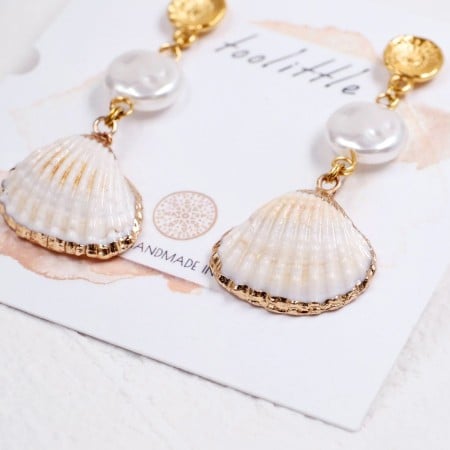 Σκουλαρίκια Ανοξείδωτο Ατσάλι | Pearls & Sea Shells Σκουλαρίκια Ανοξείδωτο Ατσάλι | Pearls & Sea Shells