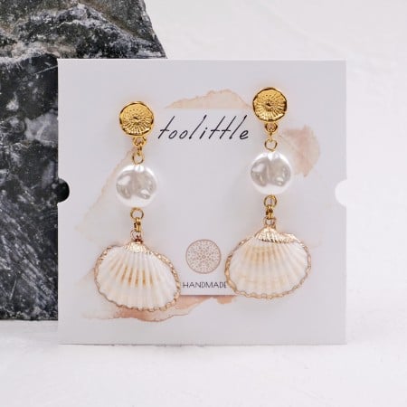 Σκουλαρίκια Ανοξείδωτο Ατσάλι | Pearls & Sea Shells