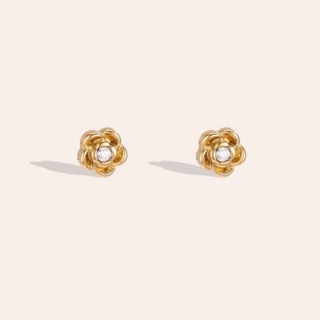 Stainless Steel Jewelry: Σκουλαρίκια Mini Flowers Stainless Steel Jewelry: Σκουλαρίκια Mini Flowers