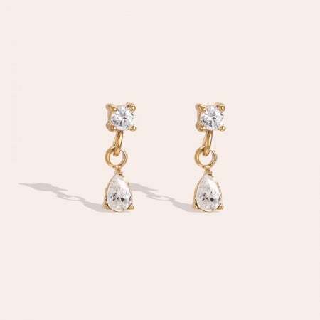 Σκουλαρίκια Ανοξείδωτο Ατσάλι - Mini Cubic Zircon