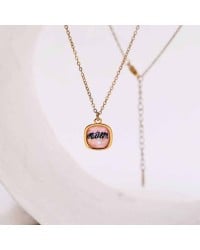 Xειροποίητo Κολιέ με κρύσταλλο Swarovski | Χάραξη Μom Xειροποίητo Κολιέ για τη μαμά με κρύσταλλο Swarovski - Χάραξη Μom