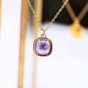 Xειροποίητo Κολιέ με κρύσταλλο Swarovski | Χάραξη με Μάτι Xειροποίητo Κολιέ με κρύσταλλο Swarovski - Χάραξη με Μάτι