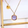 Xειροποίητo Κολιέ με κρύσταλλο Swarovski | Χάραξη με Μάτι Xειροποίητo Κολιέ με κρύσταλλο Swarovski - Χάραξη με Μάτι