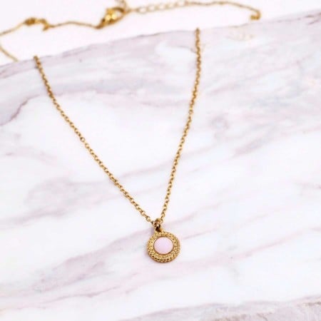 Stainless Steel Jewelry: Κολιέ με Κρύσταλλο
