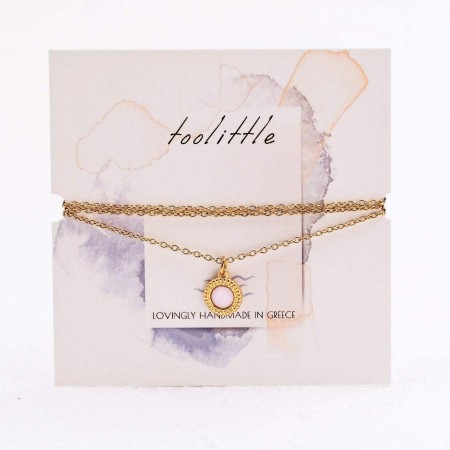 Stainless Steel Jewelry: Κολιέ με Κρύσταλλο Stainless Steel Jewelry: Κολιέ με Κρύσταλλο