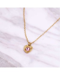 Χειροποίητο Κολιέ Καρδιά με Κρύσταλλο Swarovski Xειροποίητo κολιέ από επιχρυσωμένο ανοξείδωτο ατσάλι με καρδιά