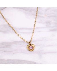 Χειροποίητο Κολιέ Καρδιά με Κρύσταλλο Swarovski Xειροποίητo κολιέ από επιχρυσωμένο ανοξείδωτο ατσάλι με καρδιά