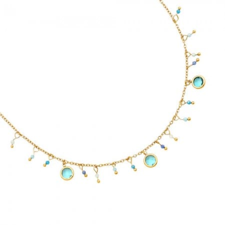 Stainless Steel Jewelry: Κολιέ με Κρύσταλλα