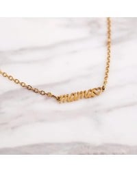 Mama Short Necklace | Stainless Steel Short handmade necklace mama made of stainless steel