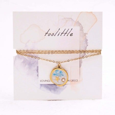 Stainless Steel Jewelry: Κολιέ Mother of Pearl| Starfish Stainless Steel Jewelry: Κολιέ Mother of Pearl| Starfish