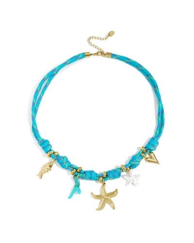 Paracord Jewelry: Κολιέ Ανοξείδωτο Ατσάλι| Τιρκουάζ