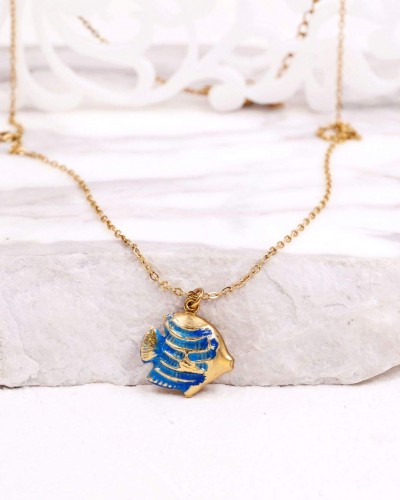 Stainless Steel Jewelry: Κολιέ Tropical Fish