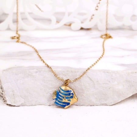 Stainless Steel Jewelry: Κολιέ Tropical Fish Stainless Steel Jewelry: Κολιέ Tropical Fish