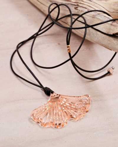 Κολιέ Nature | Ginkgo Biloba Leaf Pendant 