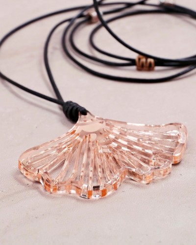 Κολιέ Nature | Ginkgo Biloba Leaf Pendant 