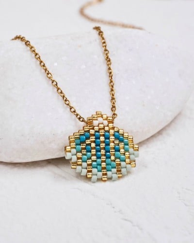 Stainless Steel Jewelry: Κολιέ Miyuki Sea Shell
