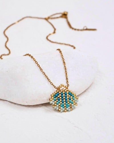 Stainless Steel Jewelry: Κολιέ Miyuki Sea Shell