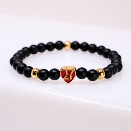 Women's 2027 Lucky Charm Bracelet with Semi-Precious Stones & Heart