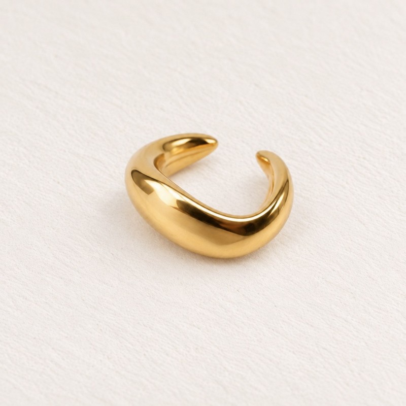 24K Gold-Plated Brass Ear Cuff