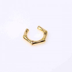 Bamboo Ear Cuff από Ανοξείδωτο Ατσάλι Bamboo Ear Cuff από Ανοξείδωτο Ατσάλι με Επίχρυση Επιμετάλλωση 24Κ