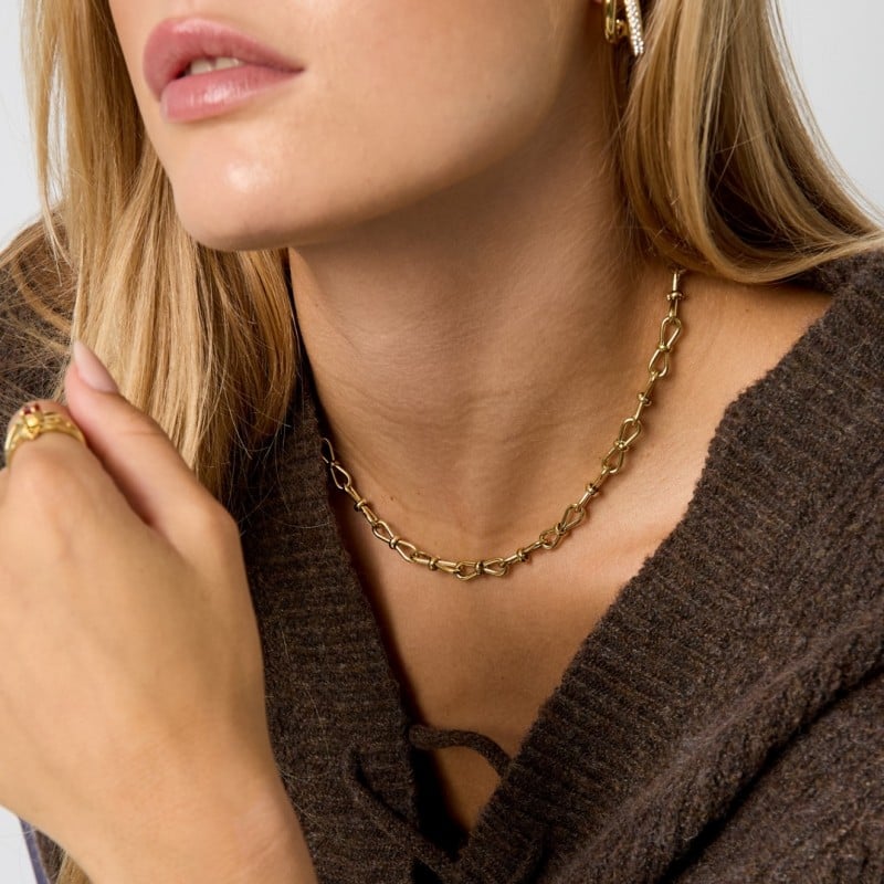 Ανοξείδωτο Statement Κολιέ Αλυσίδα "Knot" Ανοξείδωτο Unisex Statement Κολιέ Αλυσίδα "Knot"