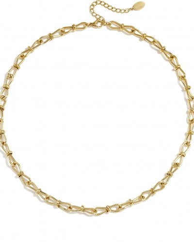 Ανοξείδωτο Unisex Statement Κολιέ Αλυσίδα "Knot"